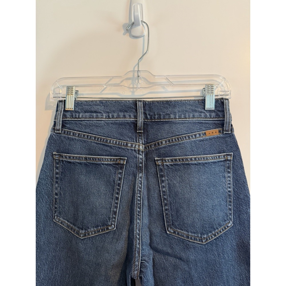 AYR The Secret Sauce Jeans 25S High Rise Wide Leg Blue Denim Made in LA Preppy - Picture 6 of 9